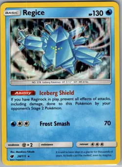 Regice 28/111 Holo SM - Crimson Invasion - Pokemon Card - NM - Image 1