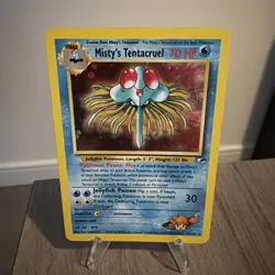Pokemon Mistys Tentacruel 10/132 Holo NM Gym Heroes WOTC Vintage Rare Card LP/MP - Image 1