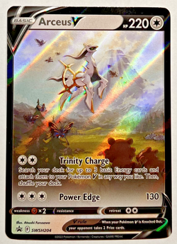 Pokemon Arceus V SWSH204 SWSH: Sword & Shield Promo Card NM - Image 1