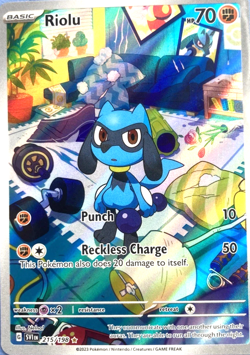 RIOLU - Pokemon TCG Card - Scarlet & Violet Base Set - Illustration Rare 215/198 - Image 1