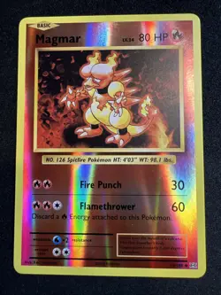 Magmar 20 /108 Reverse Holo XY Evolutions Pokemon TCG Card 2016 - Image 1