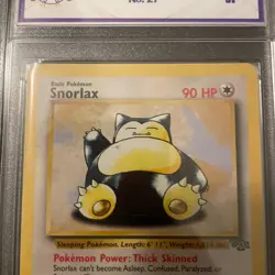 1999 Vintage Snorlax 27/64 Grade 6.5 CCG Jungle Set Pokemon Card (Not CGC) Rare - Image 4