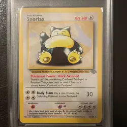 1999 Vintage Snorlax 27/64 Grade 6.5 CCG Jungle Set Pokemon Card (Not CGC) Rare - Image 5