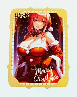 Waifu Anime Cards TCG | Makima - Chainsaw Man | METAL CARD - limited [091/200] - Image 2