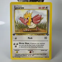 Spearow 1st Edition Jungle Set 62/64 Pokemon Card - NM - Image 1