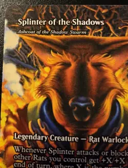 Splinter Of The Shadows Borderless 0006 Mythic Teenage Mutant Ninja Turtles MTG - Image 2