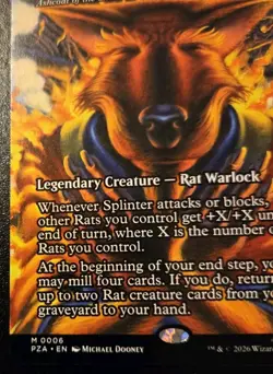 Splinter Of The Shadows Borderless 0006 Mythic Teenage Mutant Ninja Turtles MTG - Image 4