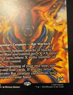 Splinter Of The Shadows Borderless 0006 Mythic Teenage Mutant Ninja Turtles MTG - Image 5