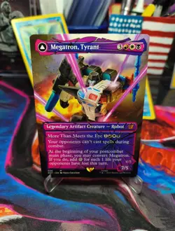 WOTC Universes Beyond: Transformers Megatron, Tyrant (Shattered Glass) (MR) NM - Image 1