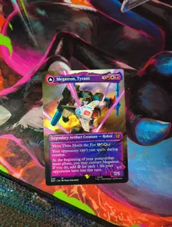 WOTC Universes Beyond: Transformers Megatron, Tyrant (Shattered Glass) (MR) NM - Image 3