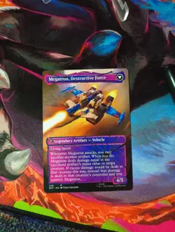 WOTC Universes Beyond: Transformers Megatron, Tyrant (Shattered Glass) (MR) NM - Image 4