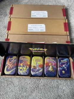 Pokemon TCG Kanto Power Mini Tins 5 Pack Amazon Bundle | BRAND NEW & SEALED X4 - Image 2