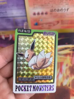 Pokemon Karte Card japanese carddass Pocket monsters 1997 Eevee Evoli NM - Image 2