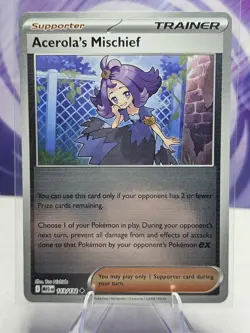 Pokemon Acerola's Mischief Me01: Mega Evolution 113/132 Uncommon Reverse Holo NM - Image 1