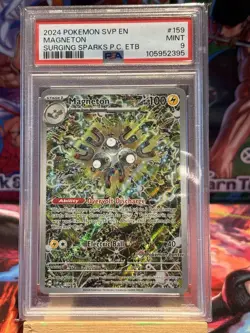 2024 Pokemon Surging Sparks Pokemon Center MAGNETON Black Star Promo 159 - Image 1
