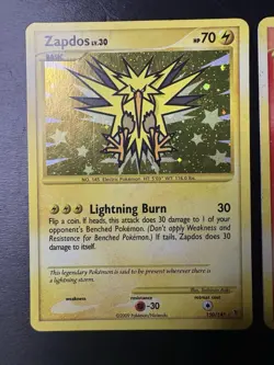 Pokemon Zapdos Moltres Holo Rare Lot Supreme Victors 2009 LP No Creases - Image 3