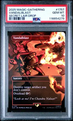 2025 MTG SECRET LAIR DROP #1757 VANDALBLAST PSA 10 - Image 1