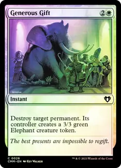 Generous Gift MTG NM Commander Masters FOIL - Image 1