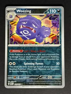 Weezing #110/165 Reverse Holo SV: Scarlet & Violet 151 Pokemon Card TCG - Image 1