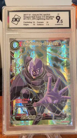 Dragonball Super Card Lightning Fast HIT BT1-01 2017 GiG 9,5 No PSA - Image 2