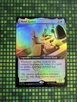 MTG Monk Gyatso #0173 Foil Extended Art R Avatar: The Last Airbender: E-L (TLE) - Image 1