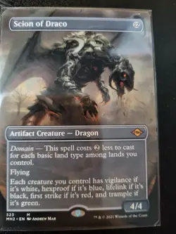 Magic the Gathering NM Scion of Draco (Borderless) Modern Horizons 2 - Image 1