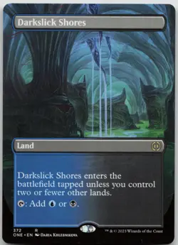 Darkslick Shores (Borderless) Phyrexia: All Will Be One 372 NM R - Image 1