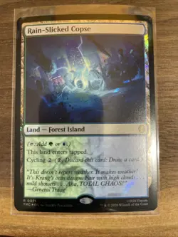 Rain-Slicked Copse - Surge Foil Teenage Mutant Ninja Turtles MTG - Image 1