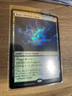 Rain-Slicked Copse - Surge Foil Teenage Mutant Ninja Turtles MTG - Image 2