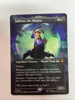 MTG: Teenage Mutant Ninja Turtles - Splinter, the Mentor #3 - Mythic Borderless - Image 1