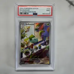 2024 POKEMON STELLAR CROWN #143 BULBASAUR 🌱 PSA 9 - Image 1