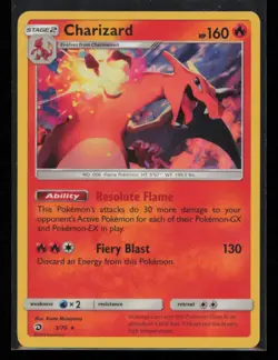 Charizard 3/70 Holo Pokemon Dragon Majesty Rare Lightly Played - Image 1
