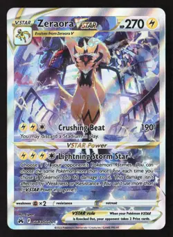 Zeraora VSTAR Ultra Rare Holo CRZ:GG GG43/GG70 NM Pokemon TCG - Image 1