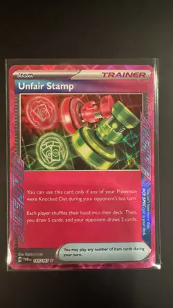 Unfair Stamp Pokemon • ACE SPEC Rare • 165/167 Twilight Masquerade - Image 1