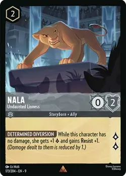 NALA - Undaunted Lioness Rare #173/204 EN 9 Disney Lorcana FABLED Non-Foil 2025 - Image 1