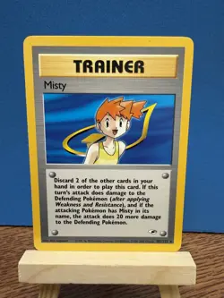 Pokemon TCG Misty 102/132 Gym Heroes Regular WOTC Vintage Card - Image 1