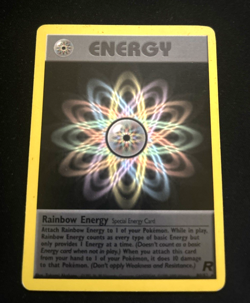 Rainbow Energy 80/82 Holo Team Rocket - Pokemon Card - LP Condition. - Image 1