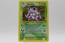 Pokemon TCG Nidoking Holo Rare Card Base Set 11/102, 1999 WOTC Vintage - Image 1