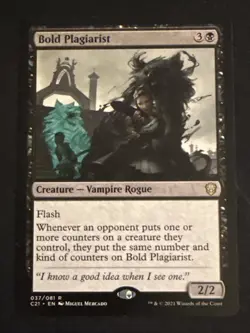 1x Bold Plagiarist (037) Commander 2021 LP MTG Magic the Gathering x1 MKE - Image 1