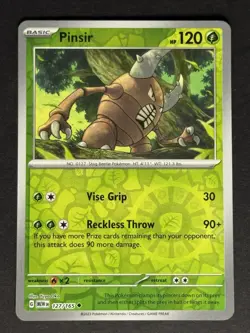 Pinsir #127/165 Reverse Holo SV: Scarlet & Violet 151 Pokemon Card TCG - Image 1