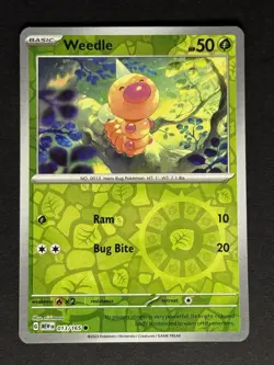 Weedle #013/165 Reverse Holo SV: Scarlet & Violet 151 Pokemon Card TCG - Image 1