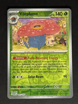 Vileplume #045/165 Reverse Holo SV: Scarlet & Violet 151 Pokemon Card TCG - Image 1