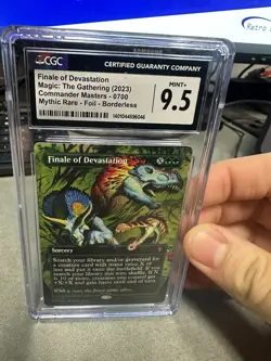 CGC 9.5POP1 Finale Of Devastation-MTG2023-Commander Masters 0700Borderless Foil - Image 1