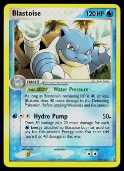 Pokemon Card - Blastoise Crystal Guardians 14/100 Rare Non-Holo - Image 1
