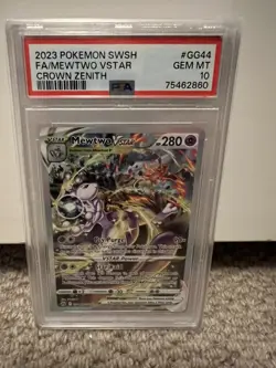 PSA 10 Mewtwo VSTAR GG44/GG70 Crown Zenith GEM MINT Pokemon TCG - Image 1