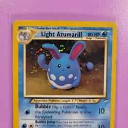 Pokemon TCG Light Azumarill Neo Destiny 13 Holo Unlimited Holo Rare - LP/MP - Image 2