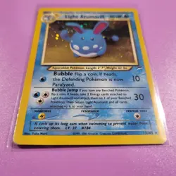 Pokemon TCG Light Azumarill Neo Destiny 13 Holo Unlimited Holo Rare - LP/MP - Image 4