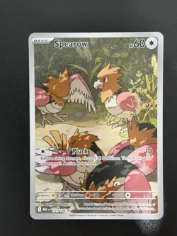 Pokemon TCG Spearow 151/132 Illustration Rare Mega Evolutions Set - Image 1