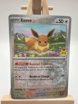 Eevee 74/131 Reverse Holo - Prismatic Evolutions Pokemon Day 2025 Promo NM - Image 1
