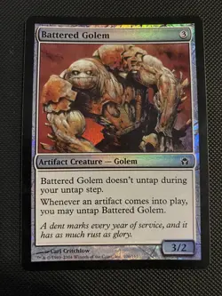 Battered Golem Fifth Dawn FOIL NM- MTG Magic the Gathering 1 - Image 1